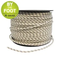Lowbrow Customs Cloth Covered Wire - 16 Gauge - Sold By The Foot - Assorted Colors Available