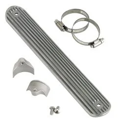 Lowbrow Customs Finned Heat Shield, 12 Inch