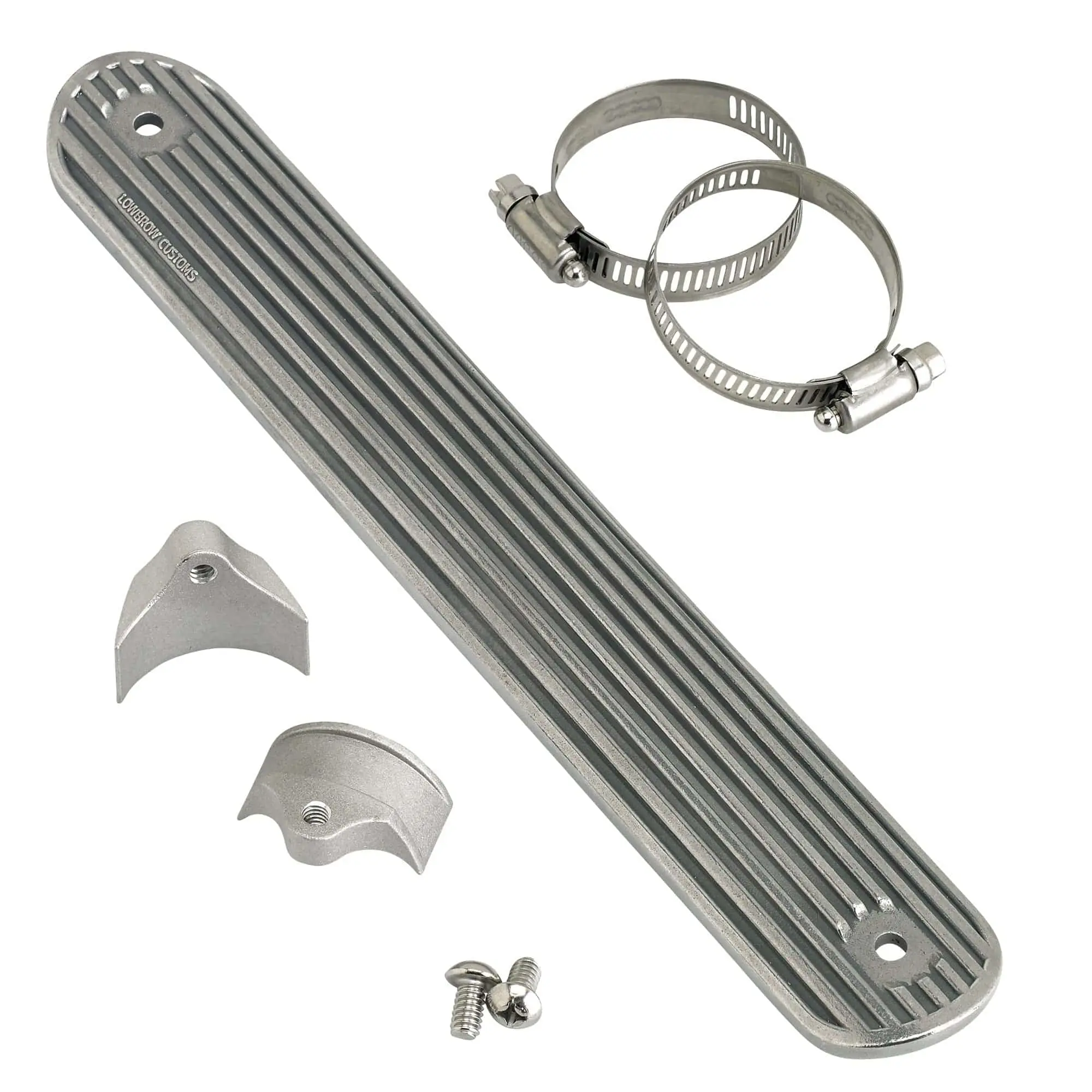 Lowbrow Customs Finned Heat Shield, 12 Inch