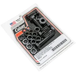 Colony #2772-22 Exhaust System Mounting Bolt Kit Parkerized Harley Knucklehead Panhead 41-57