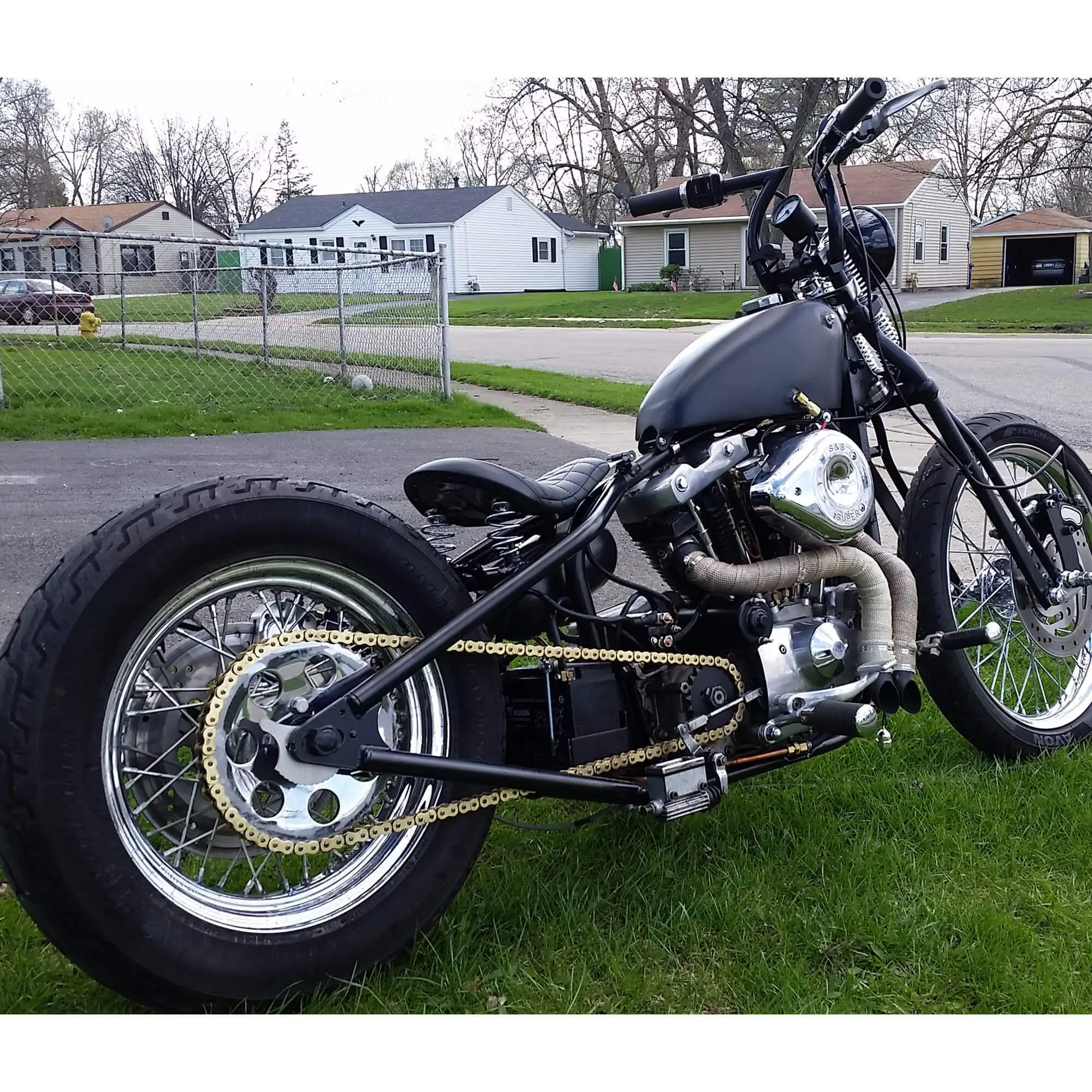 Voodoo Vintage Fabrication Harley Davidson Ironhead Sportster 1964 - 1981 Hardtail Rear Frame Section MK52 - Image 18