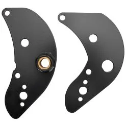 Lowbrow Customs Rear Motor Mount Plates For Triumph Motorcycles - Chopper Style W/ Key Switch Hole - 1963 - 1970 Triumph