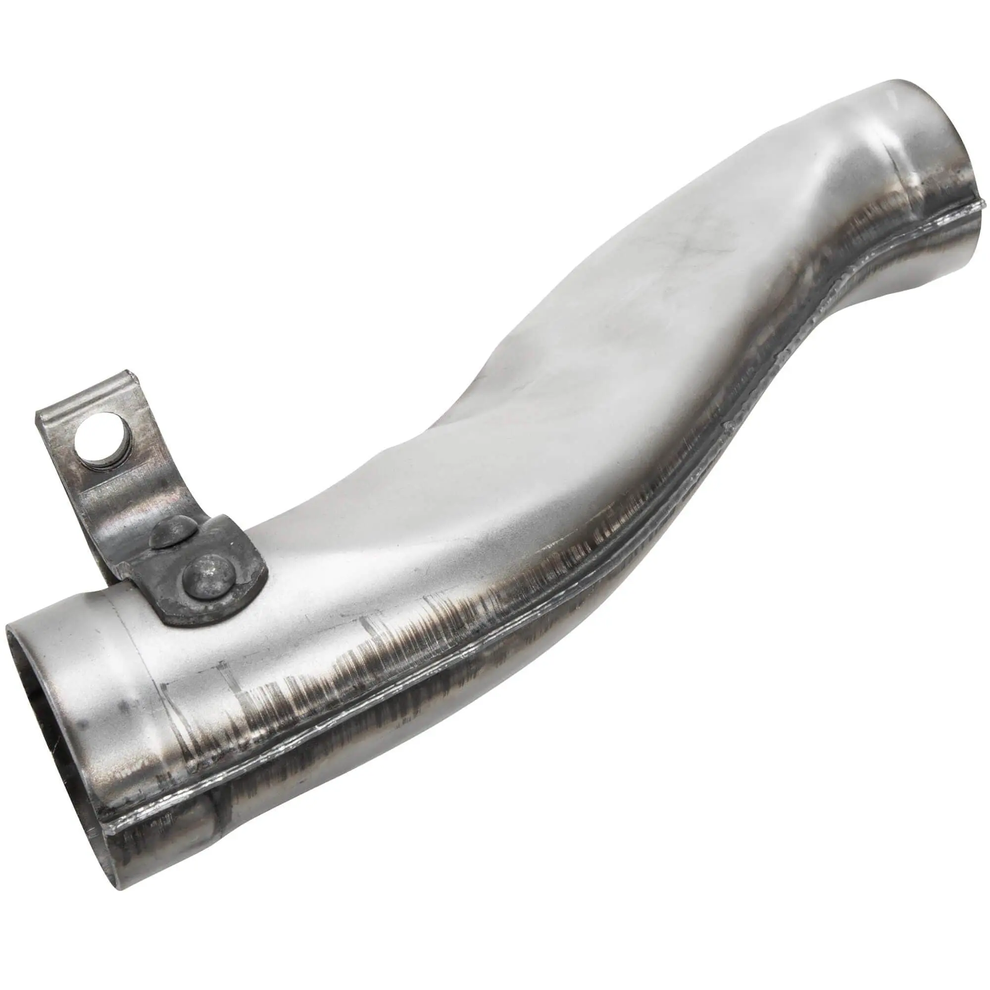 Gasbox Exhaust Pipe Set 1958-1964 Harley-Davidson Swingarm Panhead FL FLH 74 Ci - Bare Steel - Image 2