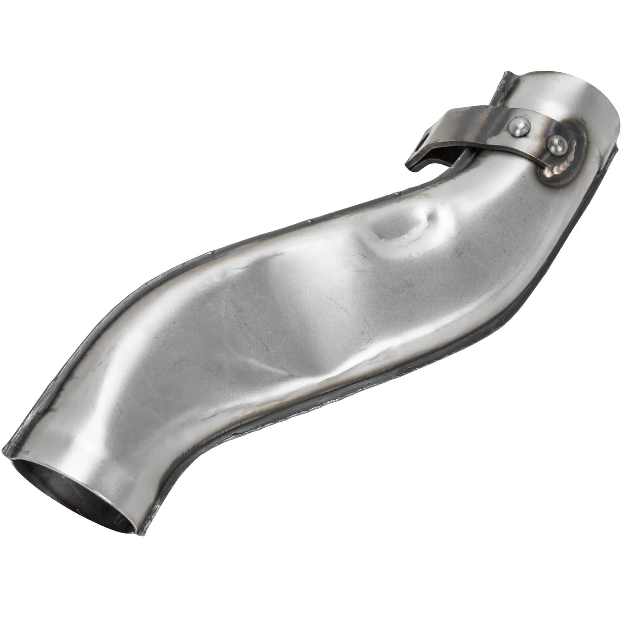 Gasbox Exhaust Pipe Set 1958-1964 Harley-Davidson Swingarm Panhead FL FLH 74 Ci - Bare Steel - Image 3