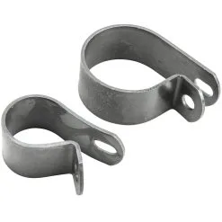 Gasbox Front Pipe Exhaust Clamp 2 Piece Set 1937-1969 Harley-Davidson EL FL - Parkerized OEM # 65512-37