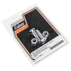 Colony #3356-4 Chrome Plated Rear Fender Support Mount Screws 1984-2000 Harley-Davidson Softail And 1980-1986 FXWG