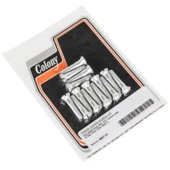 Colony #3407-14 CAD Plated Timing Cover Screw Kit Big Tw 1930-36 Harley-Davidson Big Twin VL OEM# 056 2341