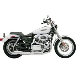 Bassani Xhaust Road Rage Short 2 Into 1 Exhaust System - Chrome - 1986-2003 Harley-Davidson Sportster XL