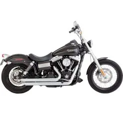 Vance & Hines Bigshots Staggered Exhaust System - Chrome - 2006-2017 Harley-Davidson Dynas