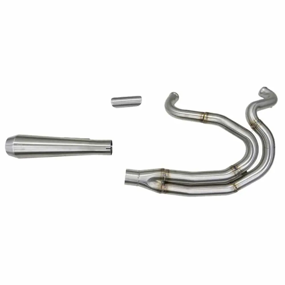 Bassani Xhaust Road Rage 3 High Horsepower 2 Into 1 Exhaust System - Stainless - 1991 - 2017 Harley-Davidson Dynas - Image 2