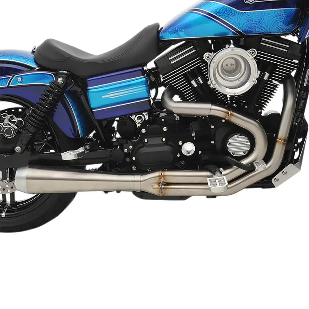 Bassani Xhaust Road Rage 3 2 Into 1 Exhaust System - Stainless - 1991 - 2017 Harley-Davidson Dynas - Image 7