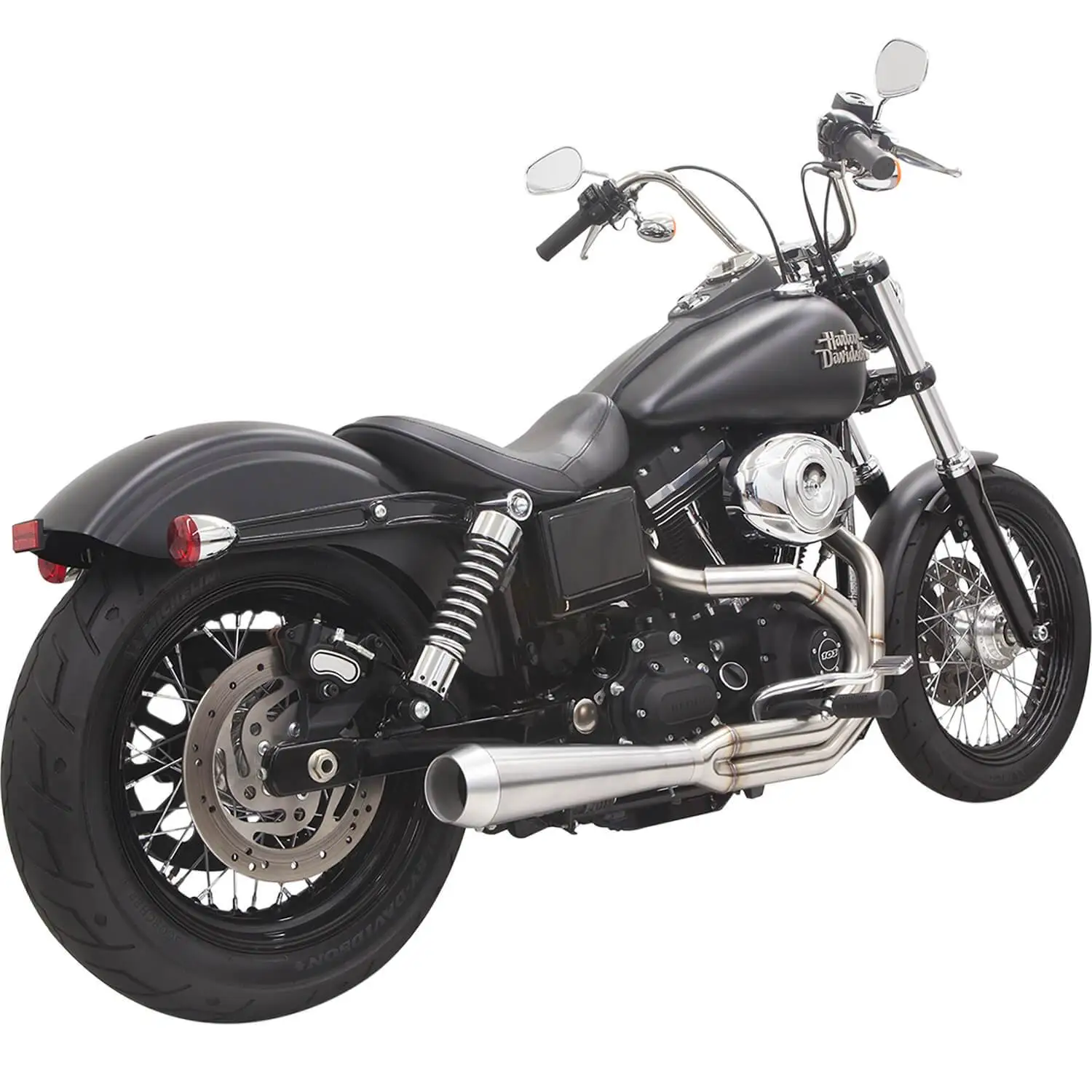 Bassani Xhaust Road Rage 3 2 Into 1 Exhaust System - Stainless - 1991 - 2017 Harley-Davidson Dynas