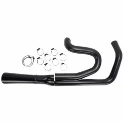 Thunderheader Heat Shield Set For 2 Into 1 Exhaust System 2014-2020 H-D Sportster - Forward Controls - Black