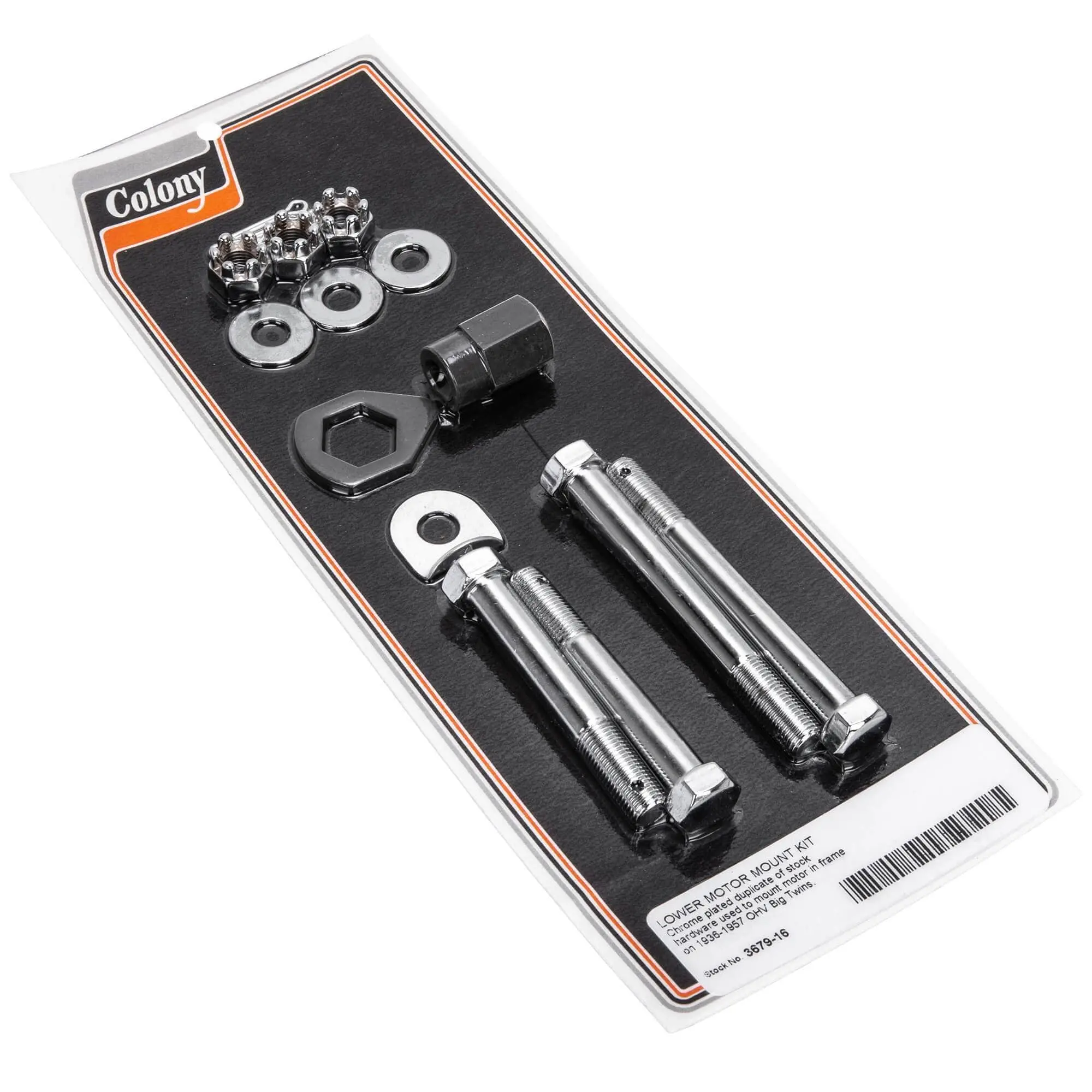 Colony #3679-16 Chrome Lower Motor Mount Kit 1936-1957 Harley-Davidson OHV Big Twins