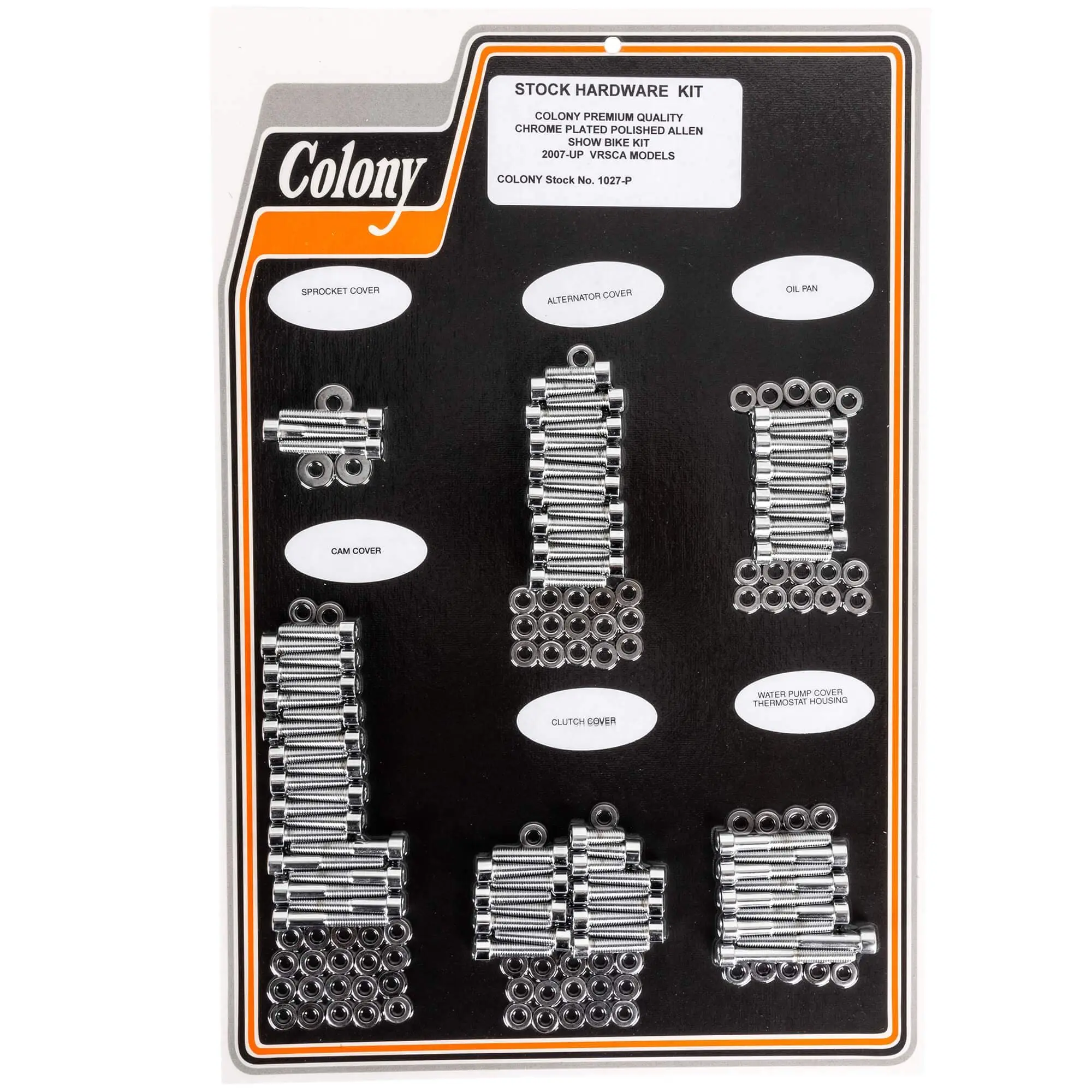 Colony #1027-P Complete Show Bike Kit Chrome Polished Allen 2007-Up Harley-Davidson VRSC