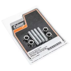 Colony #2188-4 Exhaust Port Studs Kit 1986-Up Harley-Davidson XL 1999-Up Twin Cam