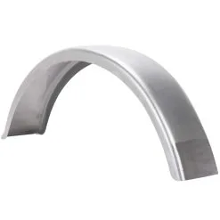 Cycle Standard 6 Inch Wide Flat Trailer Fender With Bobbed End - Steel