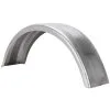 Cycle Standard 7.5 Inch Wide Flat Trailer Fender With Bobbed End - Steel