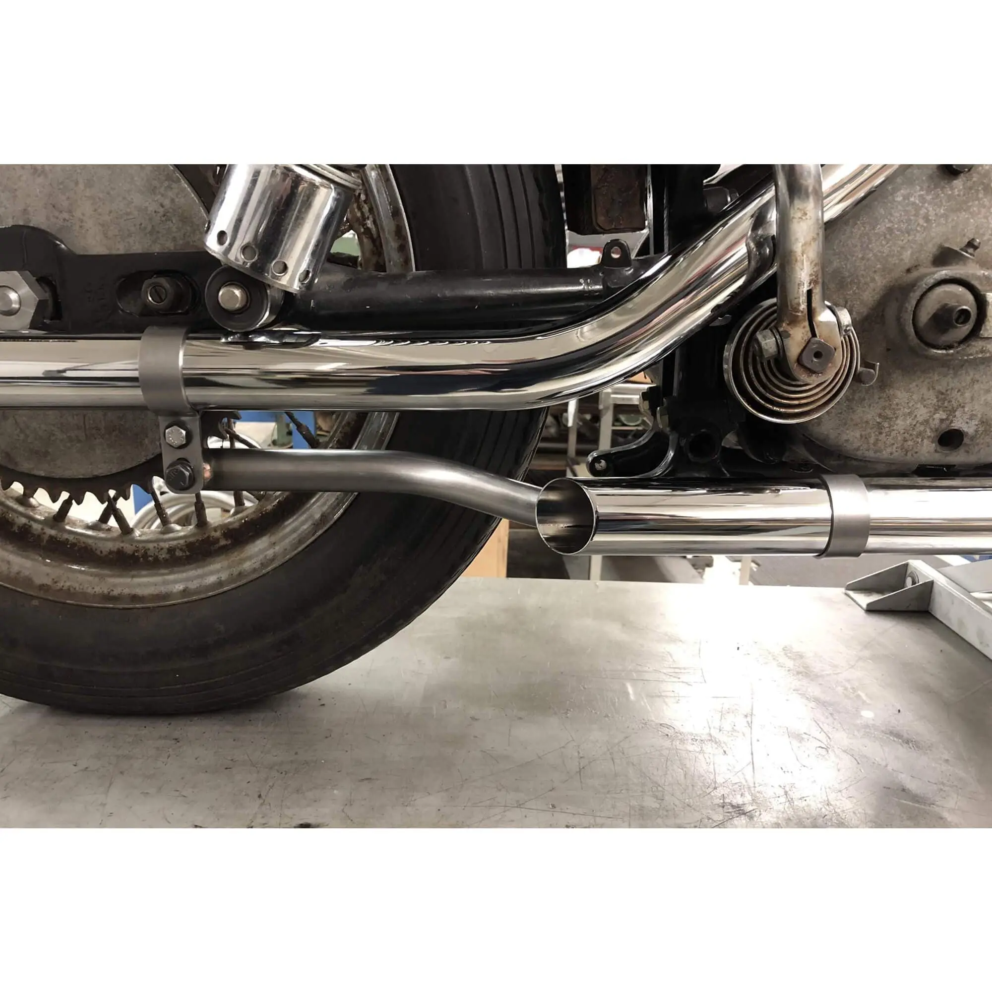 Gasbox Drag Pipe Mounting Kit - 1952-81 Harley-Davidson Ironhead Sportster - Image 7