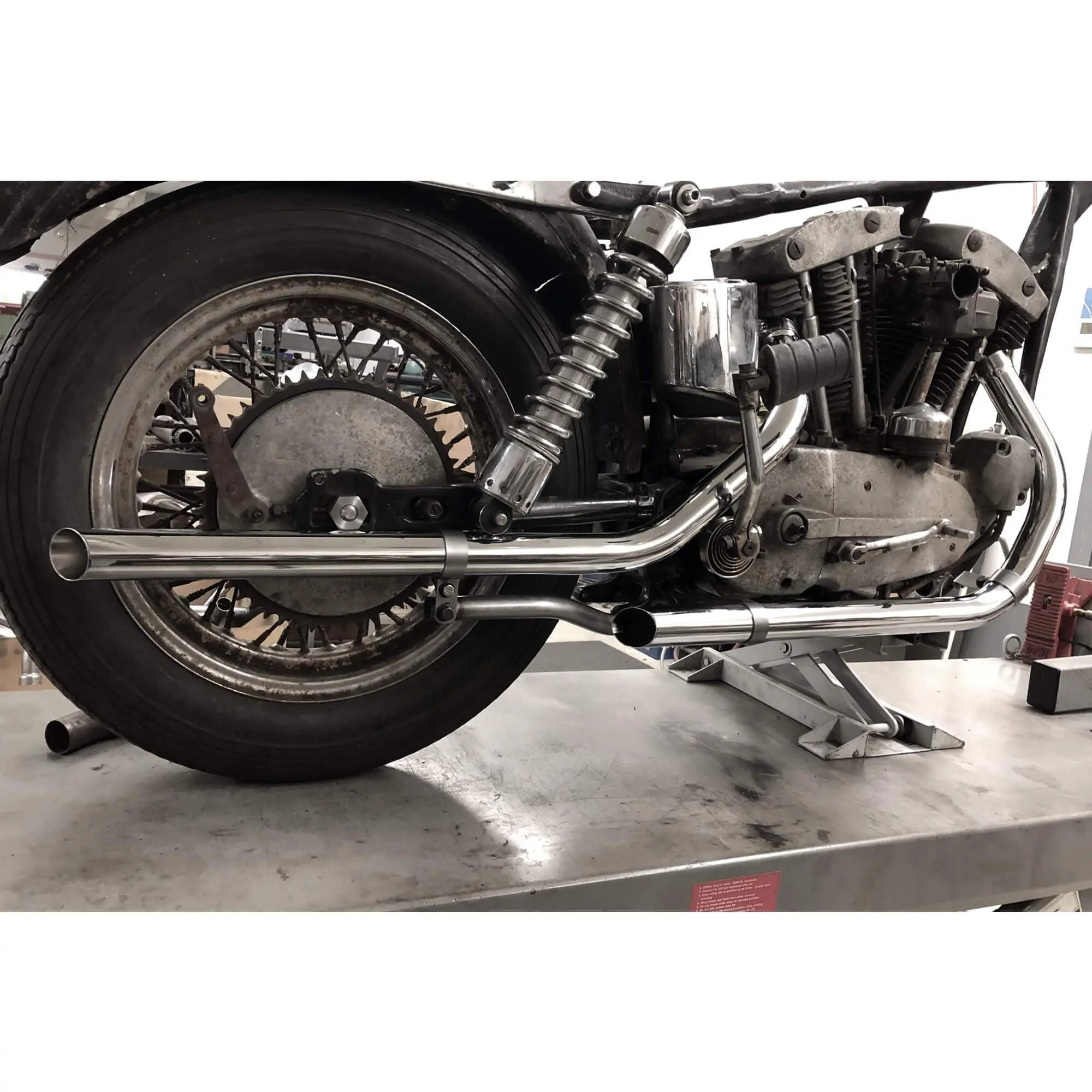 Gasbox Drag Pipe Mounting Kit - 1952-81 Harley-Davidson Ironhead Sportster - Image 8