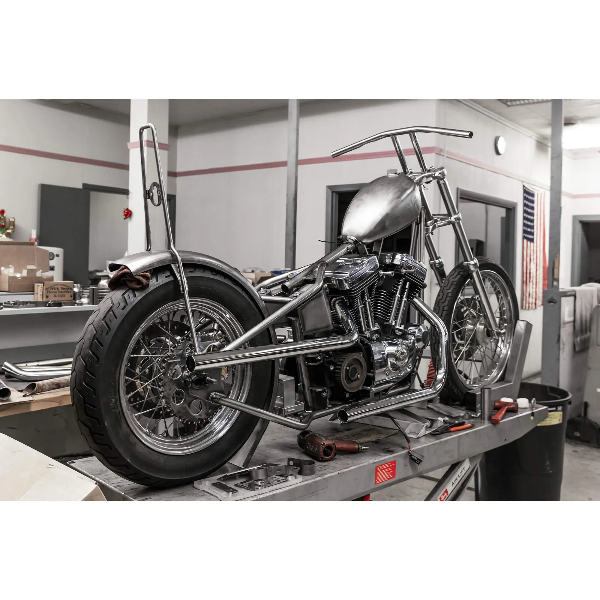 Gasbox Full Rigid Chopper Frame 1986-2003 Harley-Davidson Sportsters - 3" Up - Sporty Tank Mounts - Image 18