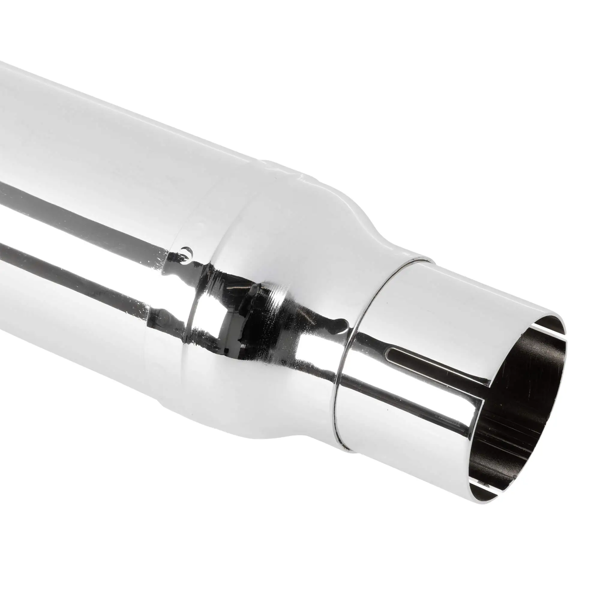 Gasbox Slash Cut Muffler 1962-1964 Harley-Davidson Sportster XL Models - Chrome - OEM # 65230-62 - Image 3