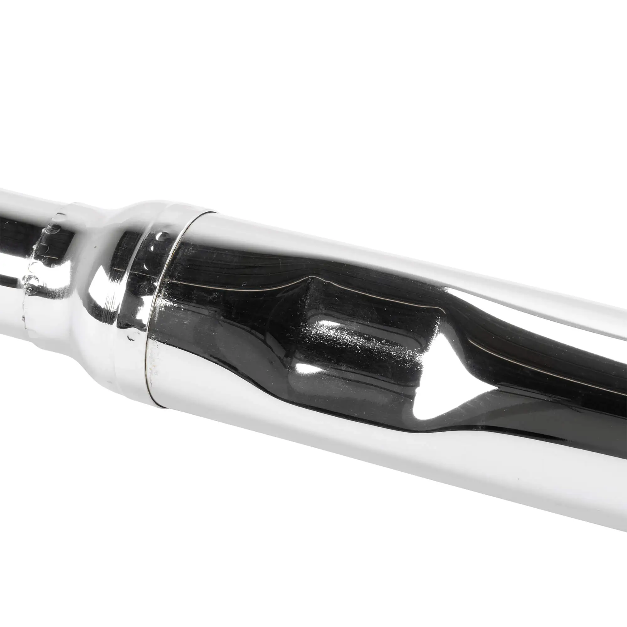 Gasbox Slash Cut Muffler 1962-1964 Harley-Davidson Sportster XL Models - Chrome - OEM # 65230-62 - Image 4