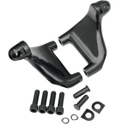 DRAG Specialties Passenger Footpeg Mounting Kit - Black - 2004-2013 Harley-Davidson Sportster XL