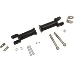 DRAG Specialties Passenger Footpeg Mounting Kit - Black - 2018-21 Harley-Davidson Softails
