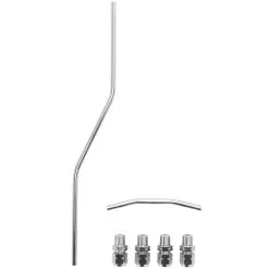 Cycle Standard Rocker Oil Lines - Chrome - 1966-84 Harley-Davidson Shovelhead