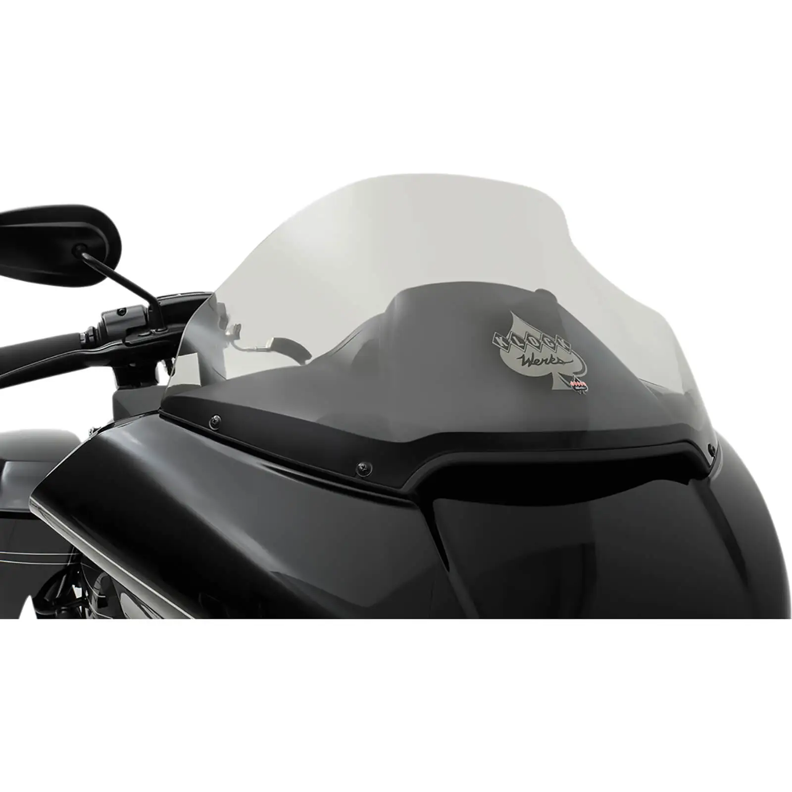 Klock Werks Sport Flare Windshield - 14 Inch - Dark Smoke - 2015-Up Harley-Davidson FLTR Models - Image 4
