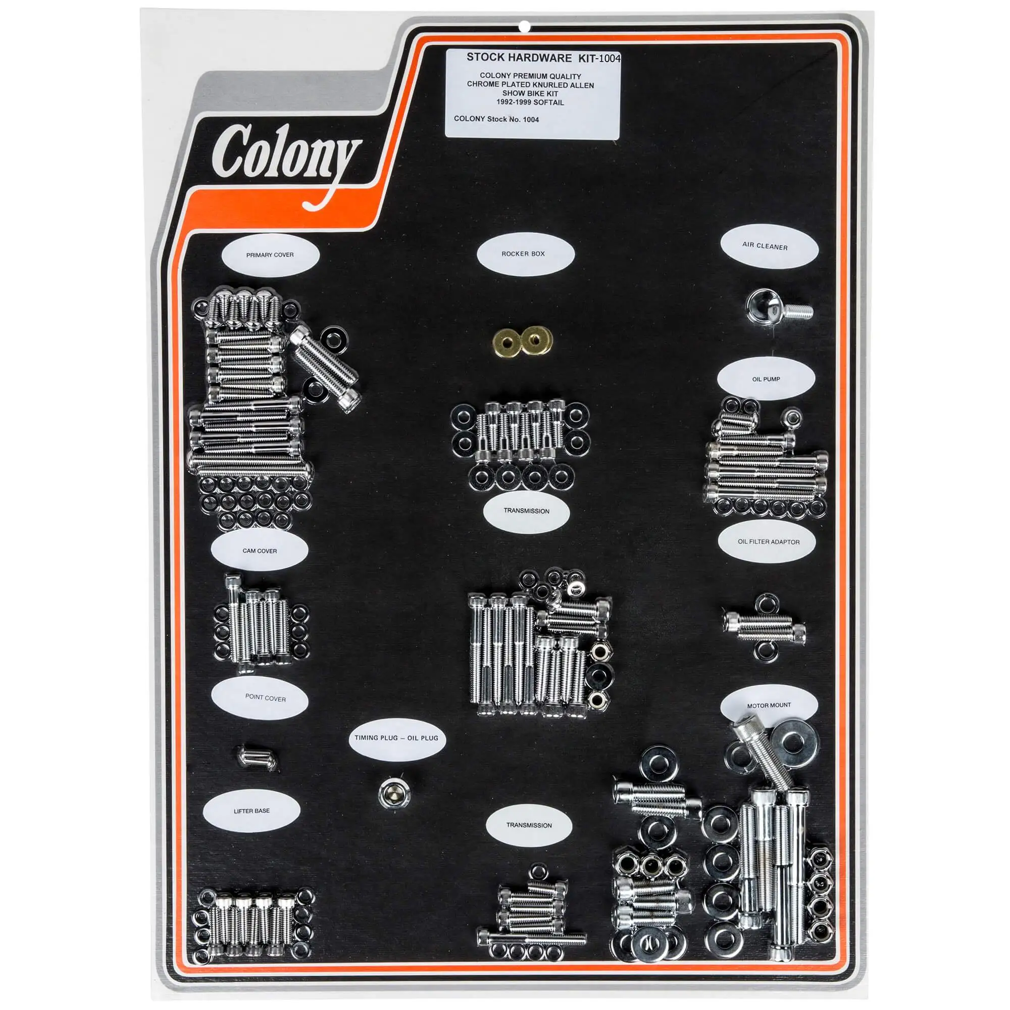 Colony #1004 Complete Show Bike Kit Chrome Allen Hardware Harley 1992-99 Softail