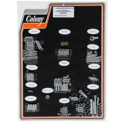 Colony #1004-P Complete Show Bike Kit Chrome Smooth Allen Hardware Harley 1992-99 Softail