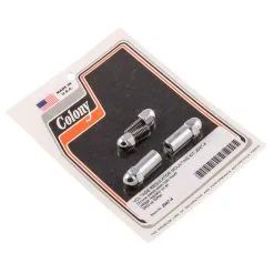 Colony #2047-4 Voltage Regulator Mounting Kit Chrome Acorn Harley Softail 2000-up