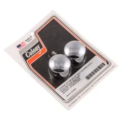 Colony #2119-2 Motor Mount Bolt Covers Chrome Smooth Harley Softail 2000-up