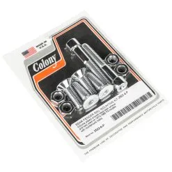 Colony #2522-6-P Rear Fender Rail Mounting Kit Smooth Chrome Harley FX 73-85