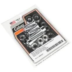 Colony #2529-6-P Rear Fender Rail Mounting Kit Smooth Chrome Allen Harley Sportster 1957-78