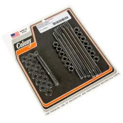 Colony #3014-34 Parkerized Stock Fastener Motor Case Kit Harley Panhead 1948-64