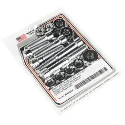 Colony #9937-20-P Front Motor Mount Kit Smooth Chrome Allen Harley Dyna 91-up