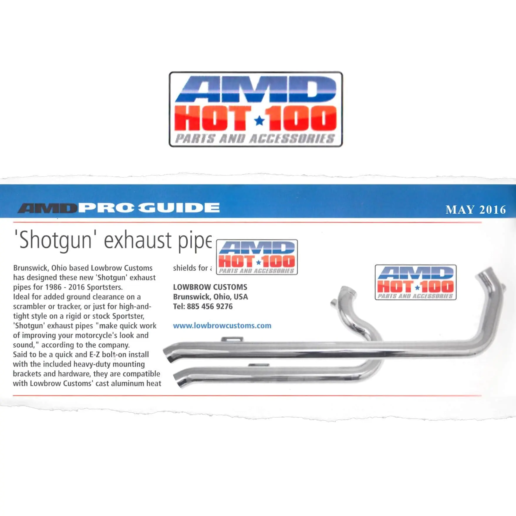 Lowbrow Customs Shotgun Exhaust Pipes 2004-21 Harley-Davidson Sportster XL Chrome - Image 15