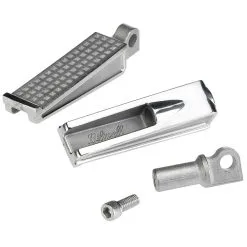Biltwell Sanderson Cast Polished Stainless Foot Pegs