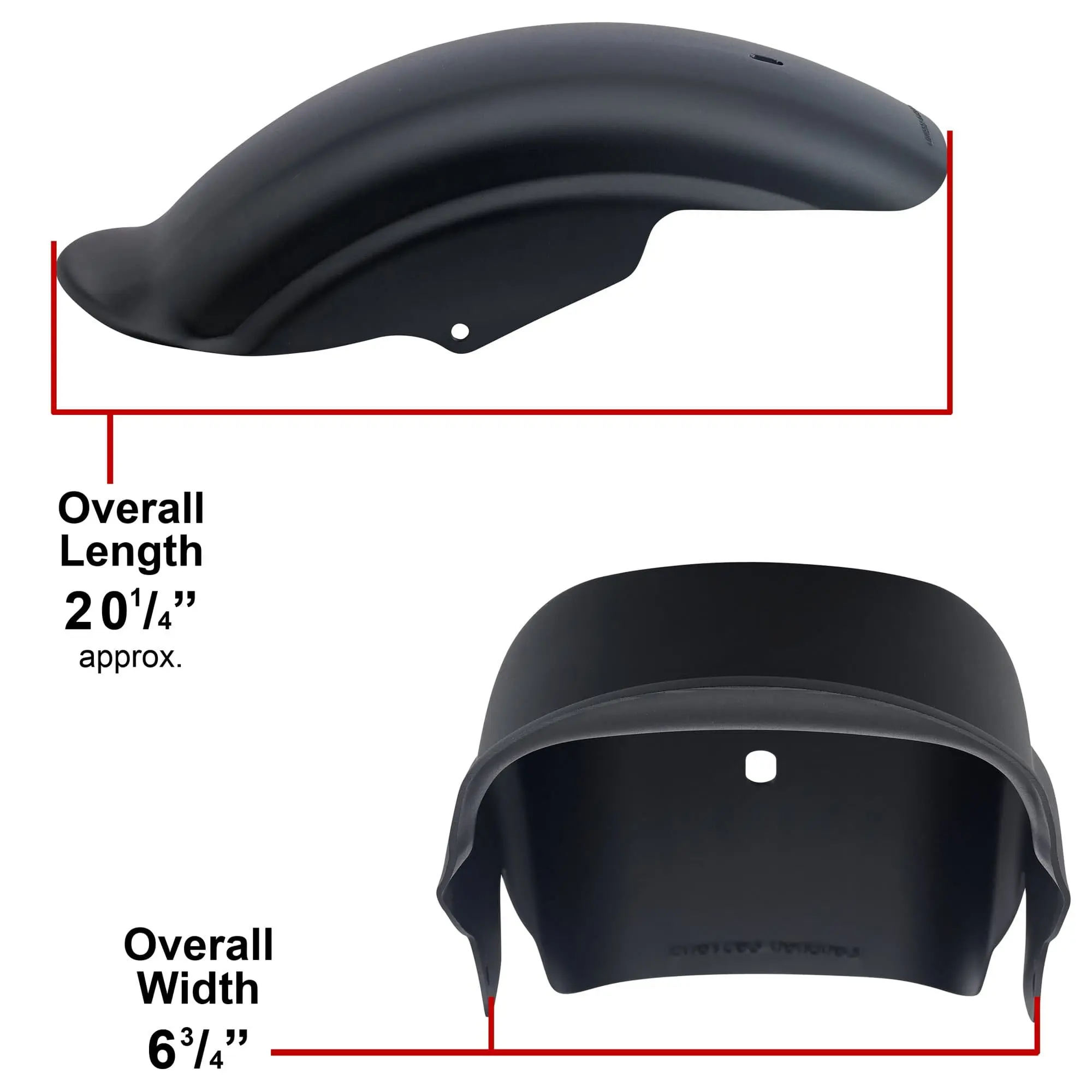 Lowbrow Customs Tsunami Fender - Raw Aluminum - 1994 - 2003 Sportsters - Image 3